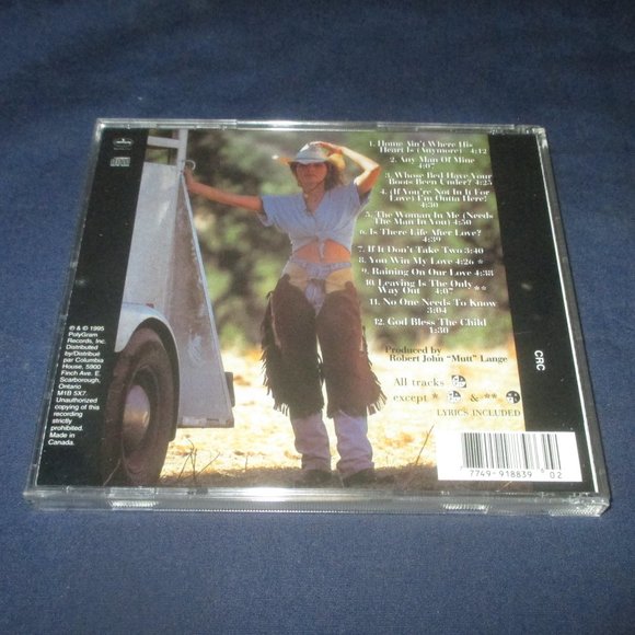 Shania Twain - The Woman in Me (CD, Polygram Records, 1995) - Picture 3 of 3